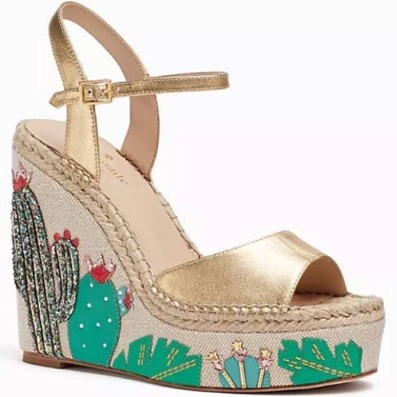 kate spade cactus wedges